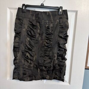 Stylish Black Camouflage Mini Skirt